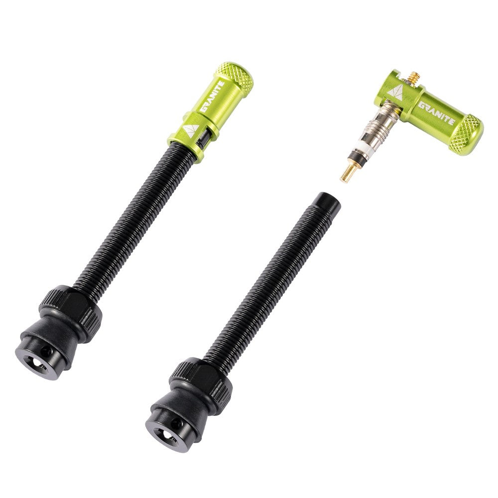 GRANITE JUICY - Valve stem with Juicy valve cap 60mm - 2PC - Red