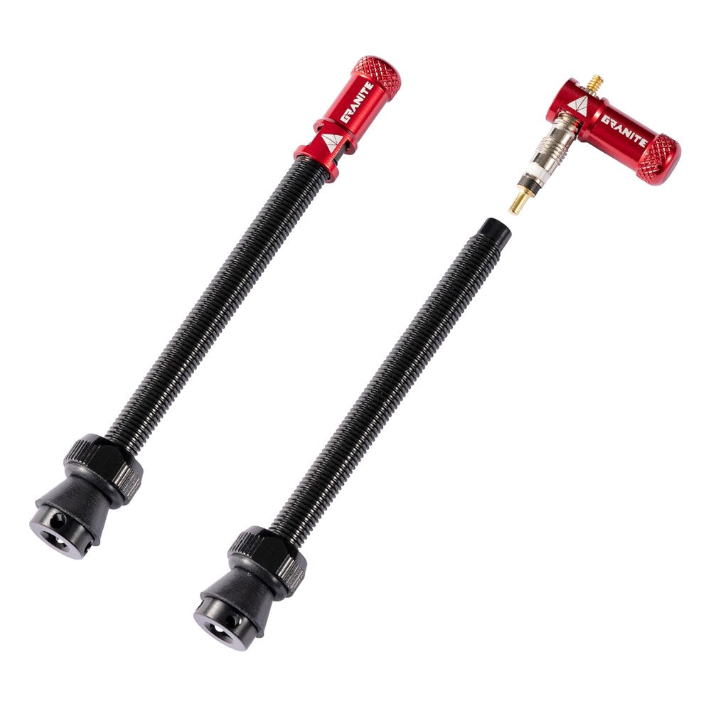 GRANITE JUICY - Valve stem with Juicy valve cap 80mm - 2PC - Pink
