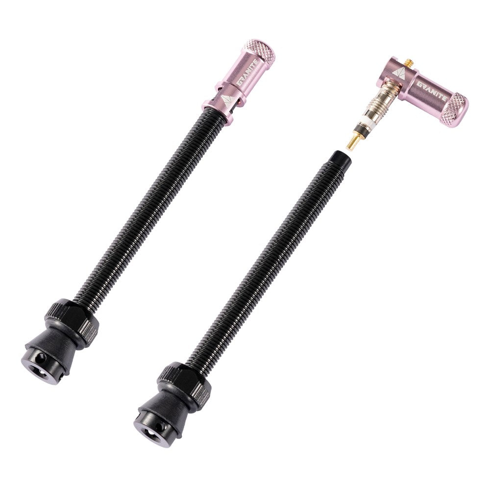 GRANITE JUICY - Valve stem with Juicy valve cap 80mm - 2PC - Pink