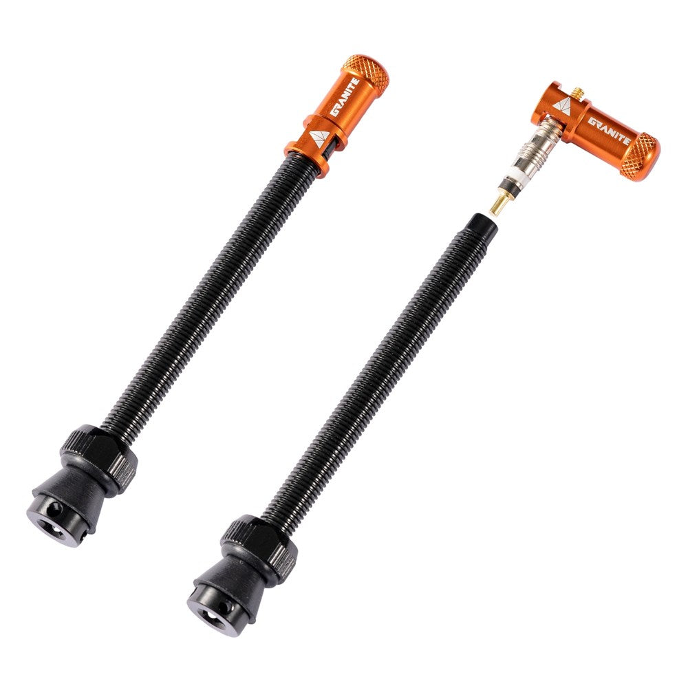 GRANITE JUICY - Valve stem with Juicy valve cap 80mm - 2PC - Oil Slick