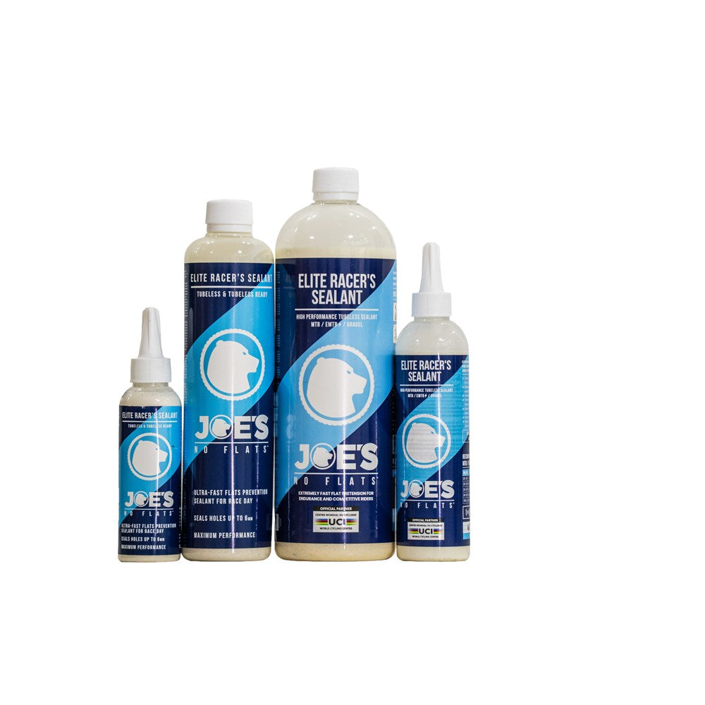 JOES NO-FLATS Elite Racers Sealant 250mL - Extra Latex For Ultimate Performance On Race Day