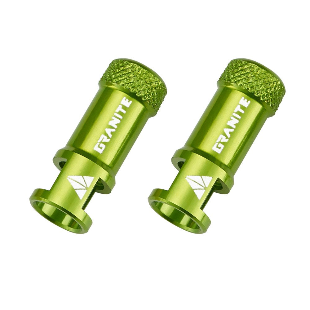 GRANITE JUICY - CNC Presta Valve Cap with valve core remover - 2PC - Purple