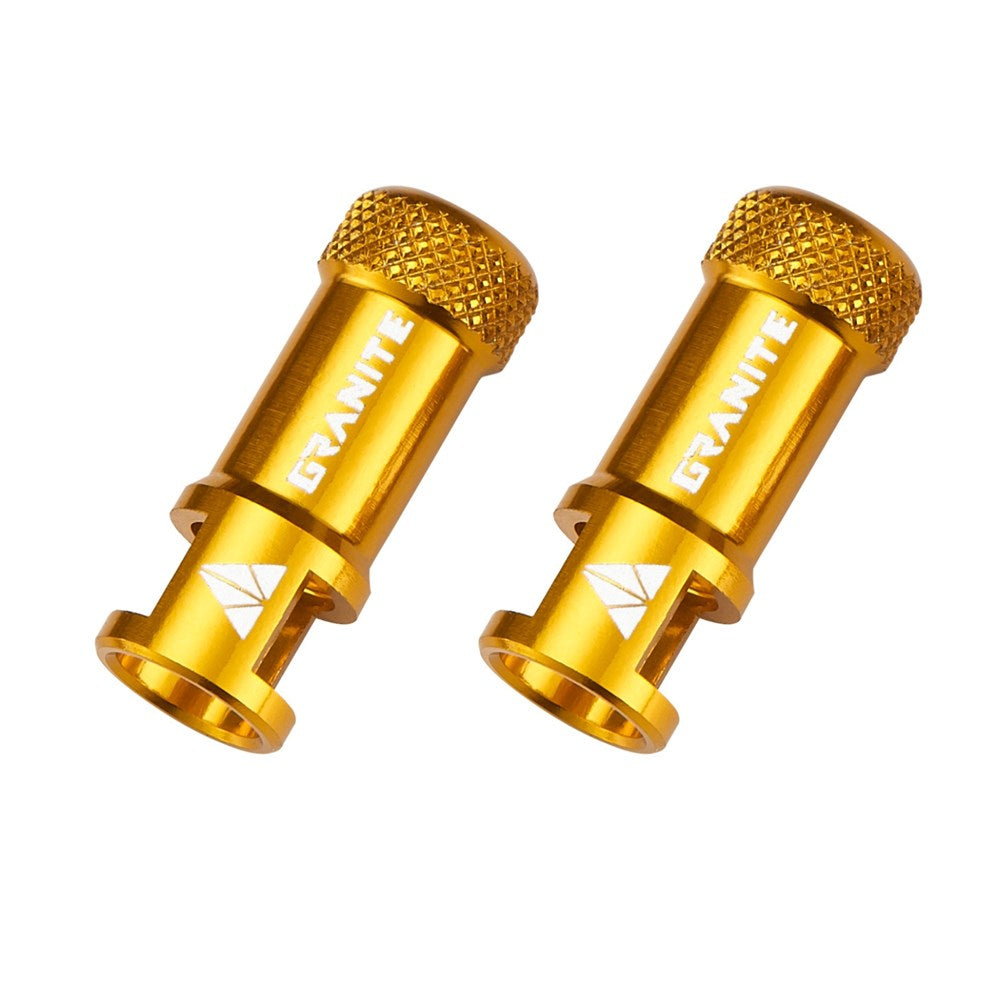 GRANITE JUICY - CNC Presta Valve Cap with valve core remover - 2PC - Purple