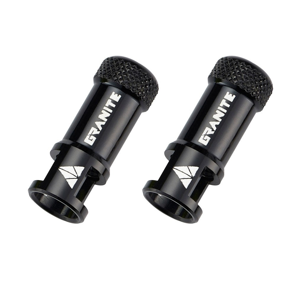 GRANITE JUICY - CNC Presta Valve Cap with valve core remover - 2PC - Gold