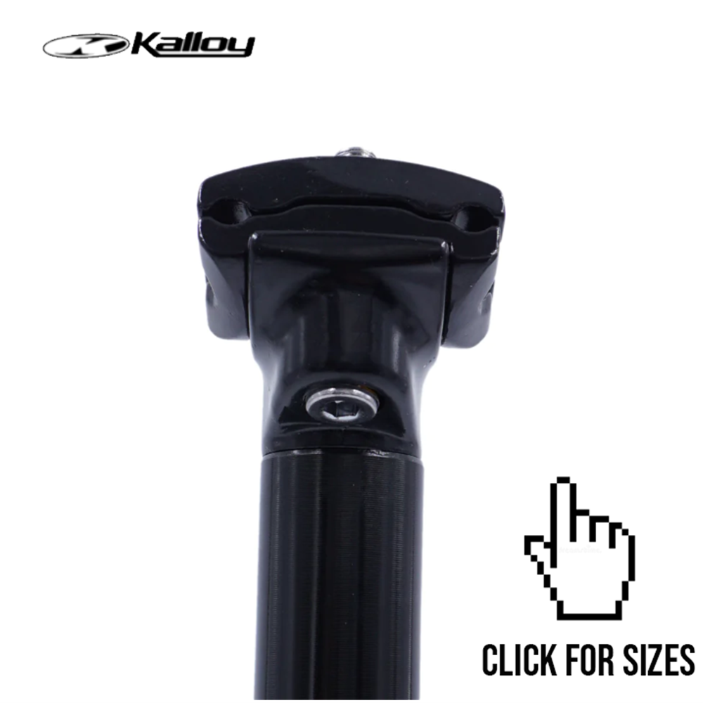 KALLOY Seatpost - Alloy Black 26.4mm X 400mm