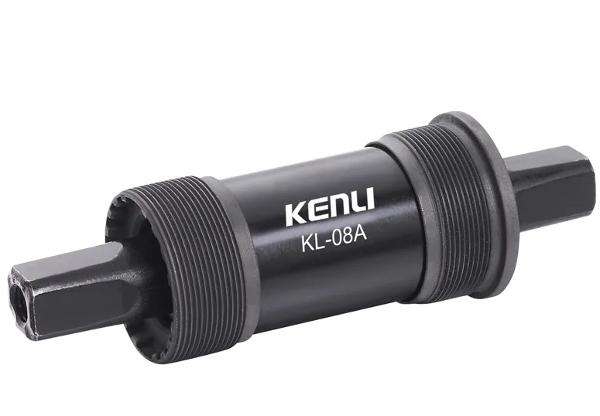KENLI Cartridge BB - Steel Cup Tube - Steel Axle - BC 1.37x24T Thread - 68mm Shell - 127.5mm Axle