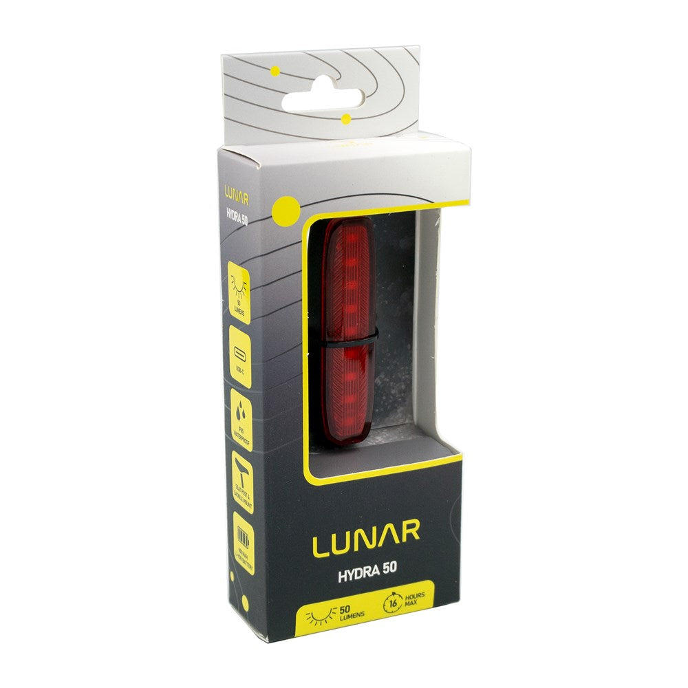 LUNAR Rear Light - HYDRA 50 - 50 Lumens - Universal Mount USB-C