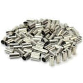 MARS ONE Brass End Caps Ferrules - 5mm - Suits Brake Cable - Nickle Plated - 200Pc
