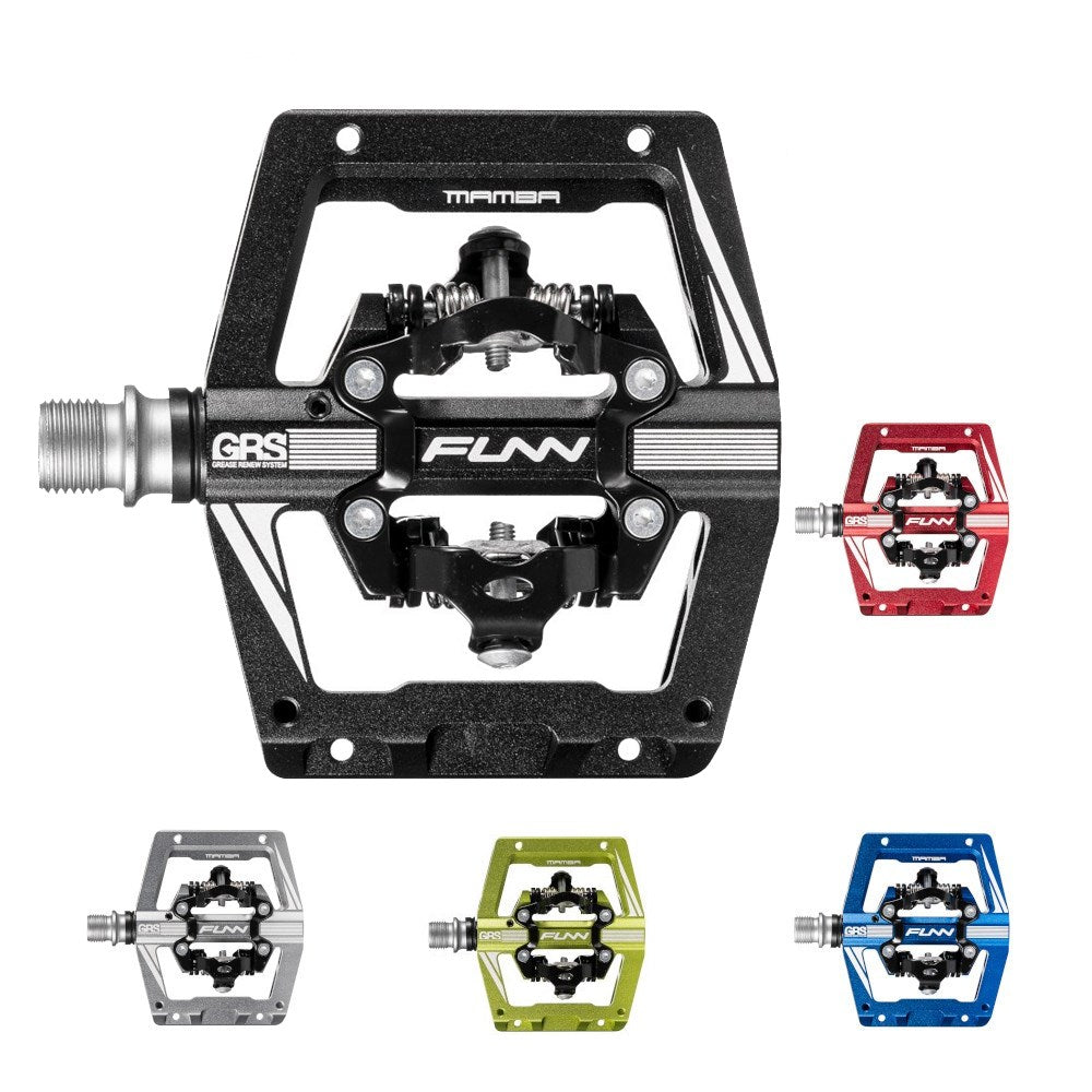 FUNN Pedal - Mamba S - Two Side Clip MTB Pedals SPD - Wasabi
