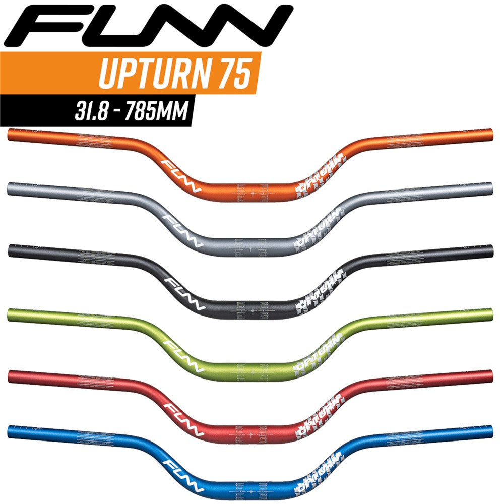 FUNN Handlebar - Upturn - 75mm Rise - 31.8mm 785mm - Blue
