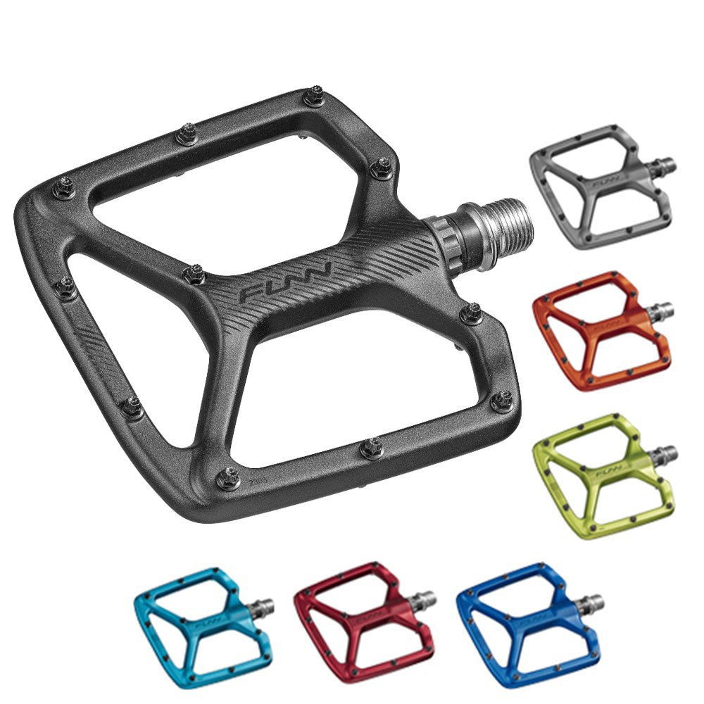 FUNN Pedal - Python V2 Flat - Includes Long Pins - Grey