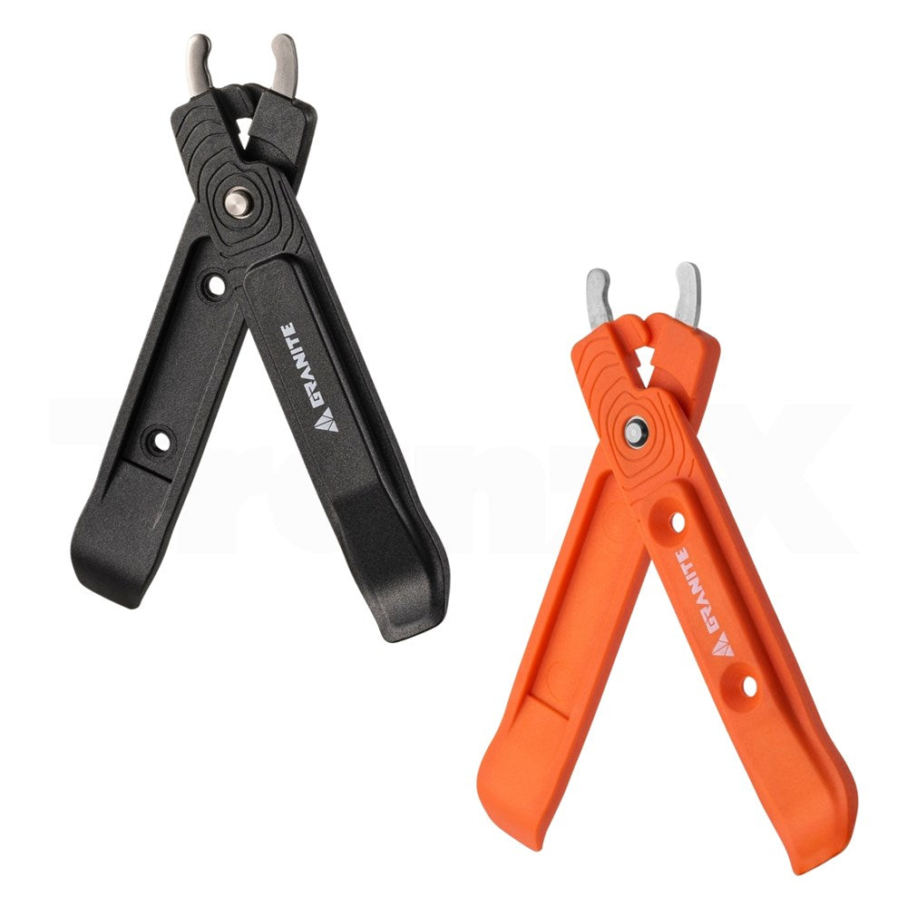 GRANITE TALON - Tyre Lever with stainless chain removing tips - Orange