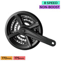 PROWHEEL Crankset -  TY-CM05 3x7-8 Speed Square Taper Inc Chain Guard - 170mm 48/38/28
