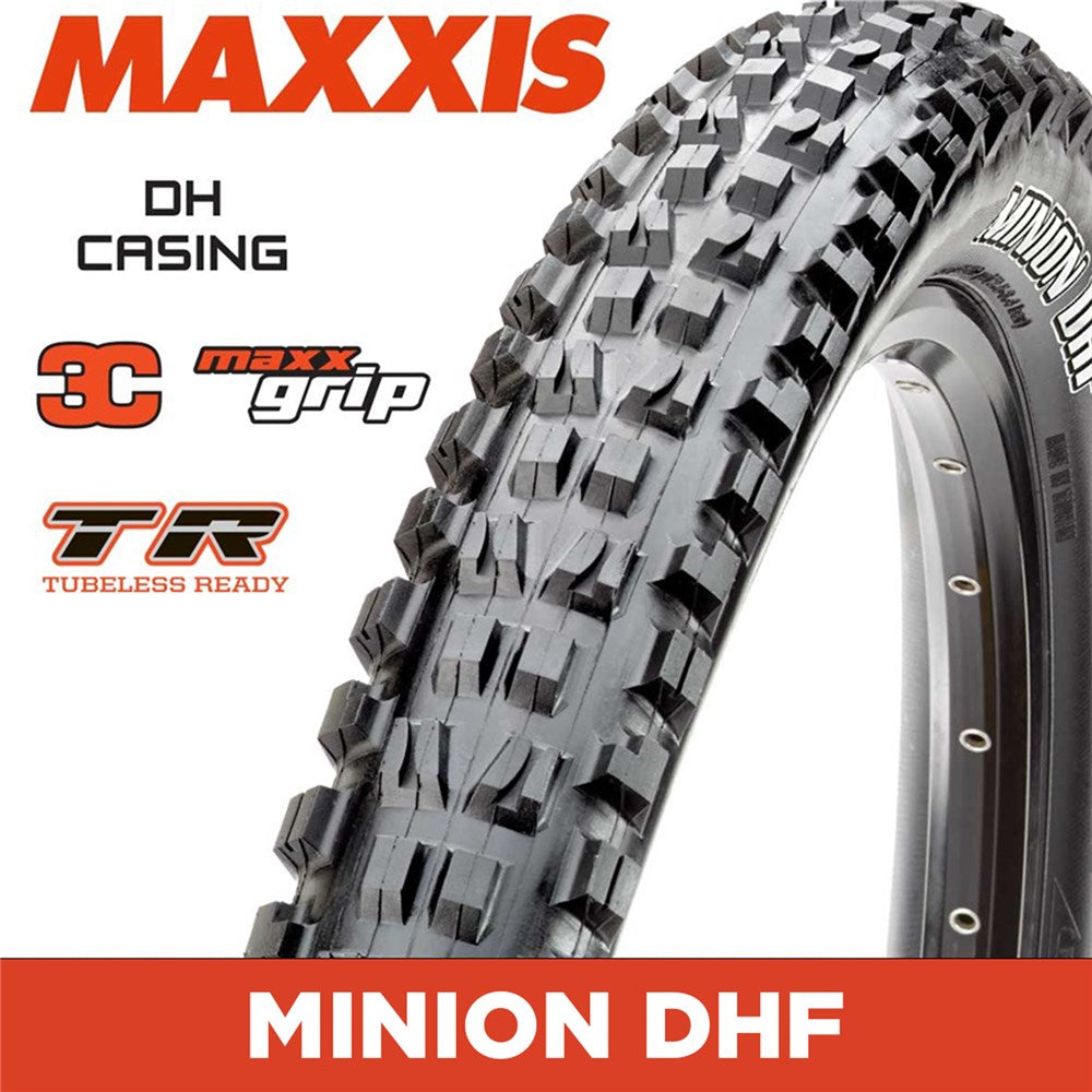 MAXXIS DOWNHILL - MINION DHF - 29X2.50WT - 3C MaxxGrip / DH / TR - Foldable 60X2 TPI E25