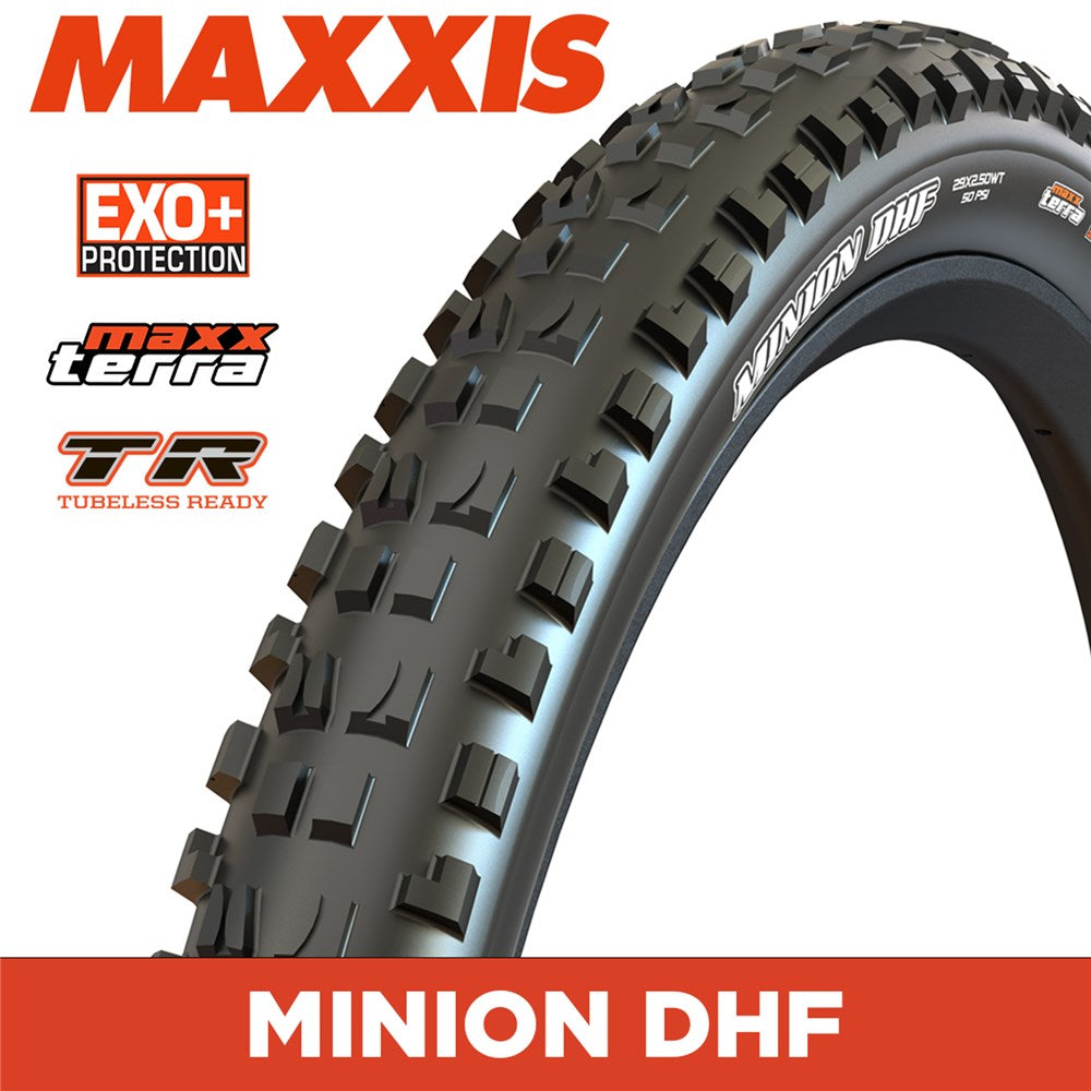 MAXXIS MOUNTAIN - MINION DHF  - 27.5x2.50 - MaxxTerra / EXO / TR - Foldable 60 TPI E25