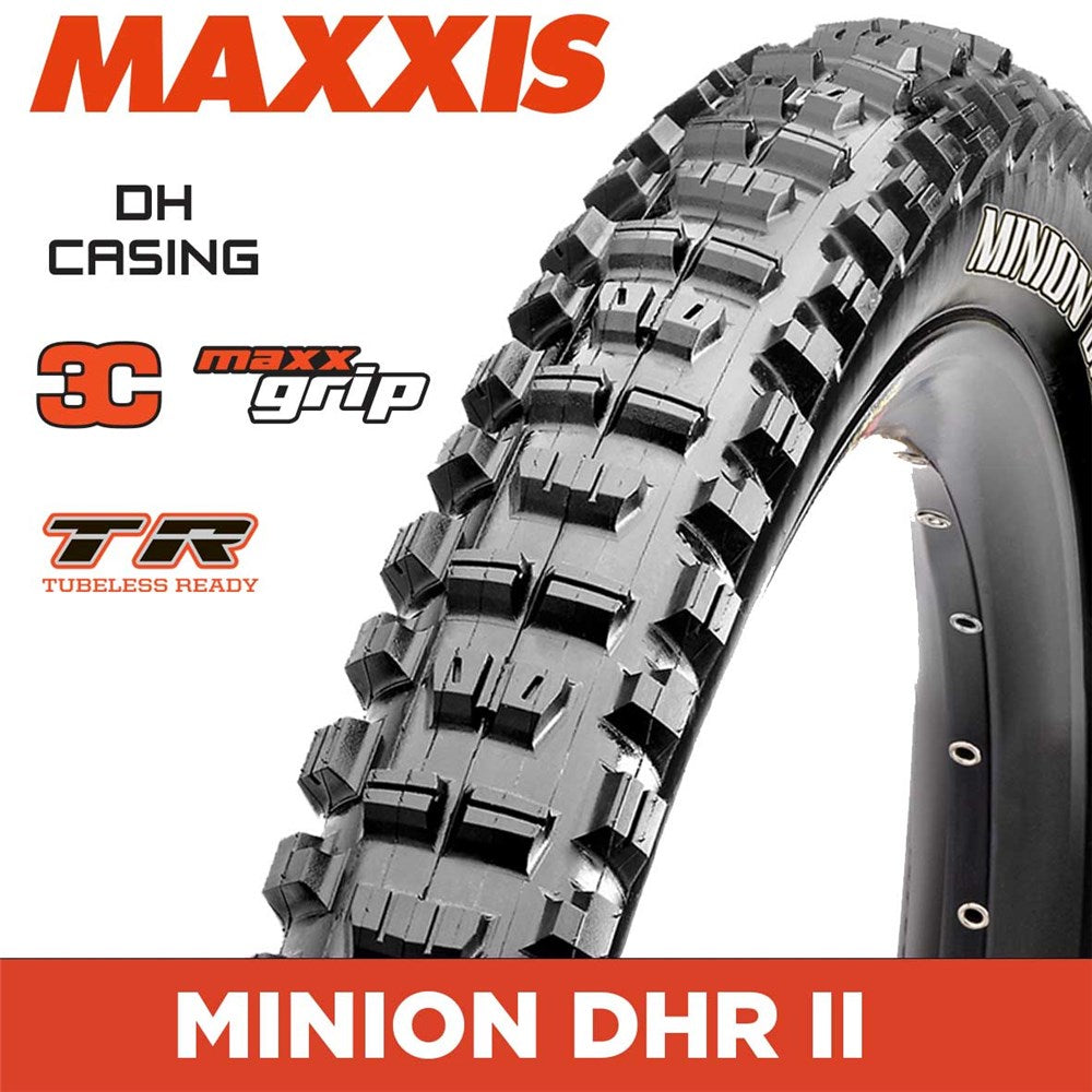 MAXXIS DOWNHILL - MINION DHR II - 29x2.50 - 3C MaxxGrip / DH / TR - Foldable 60X2 TPI E25