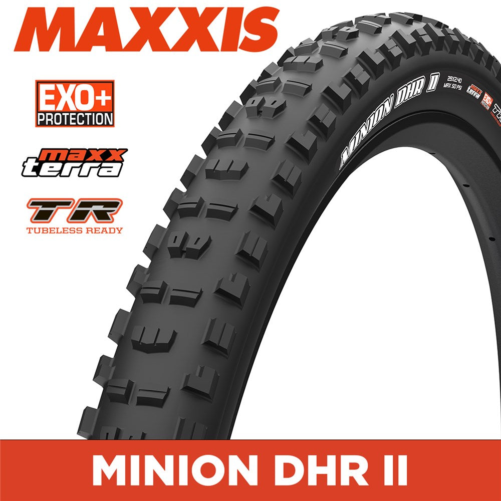 MAXXIS MOUNTAIN - MINION DHR II  - 27.5X2.60 - MaxxTerra / EXO+ / TR - Foldable 60 TPI E25