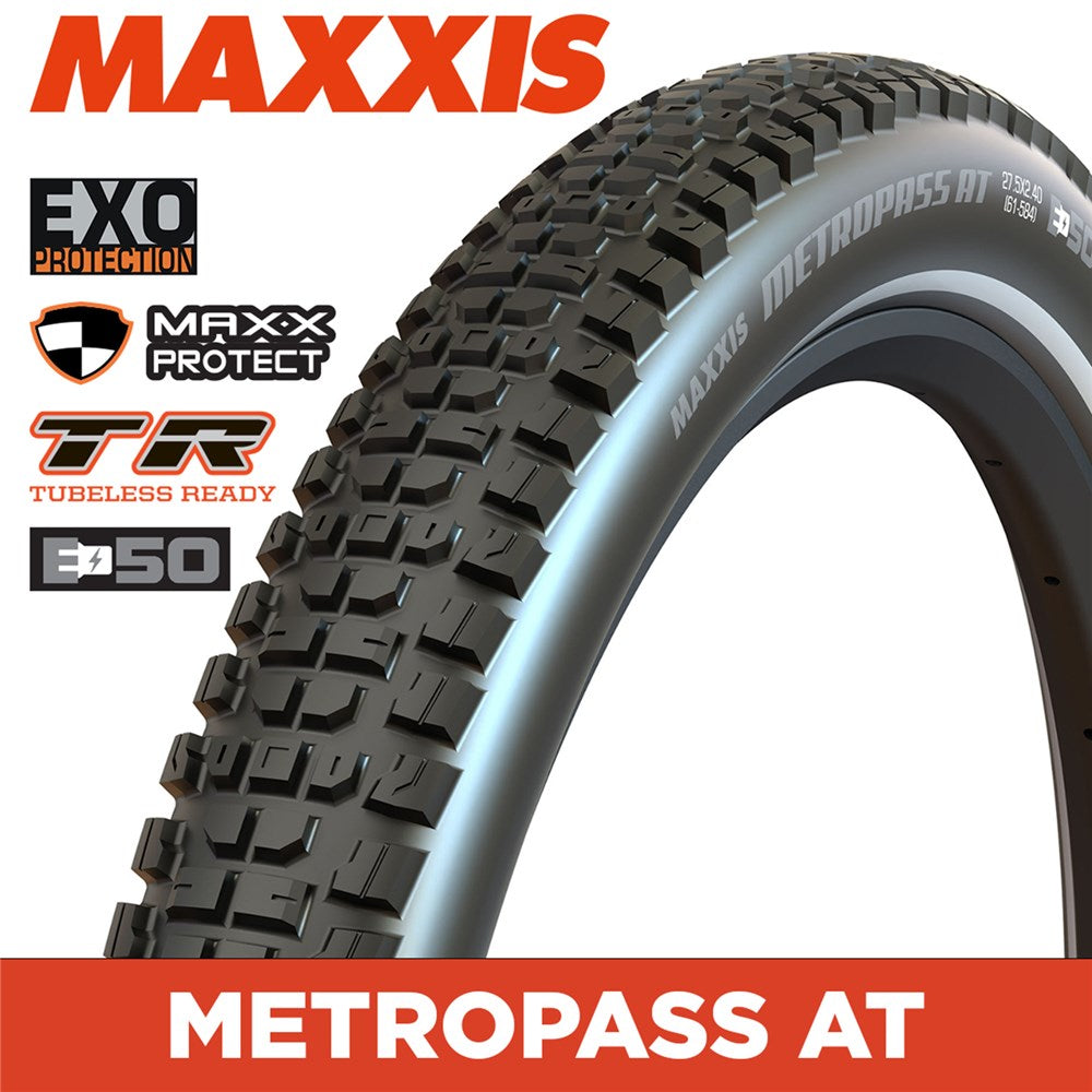 MAXXIS Mountain - METROPASS AT - 27.5X2.6 - 4S / RI / EXO / TR / REF - Wire 60 TPI E50