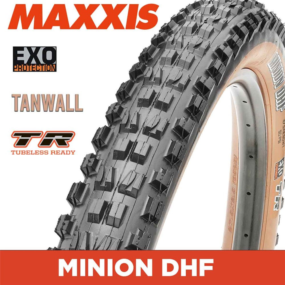 MAXXIS MOUNTAIN - MINION DHF - 29x2.50 - EXO / TR / Tanwall - Foldable 60 TPI E25
