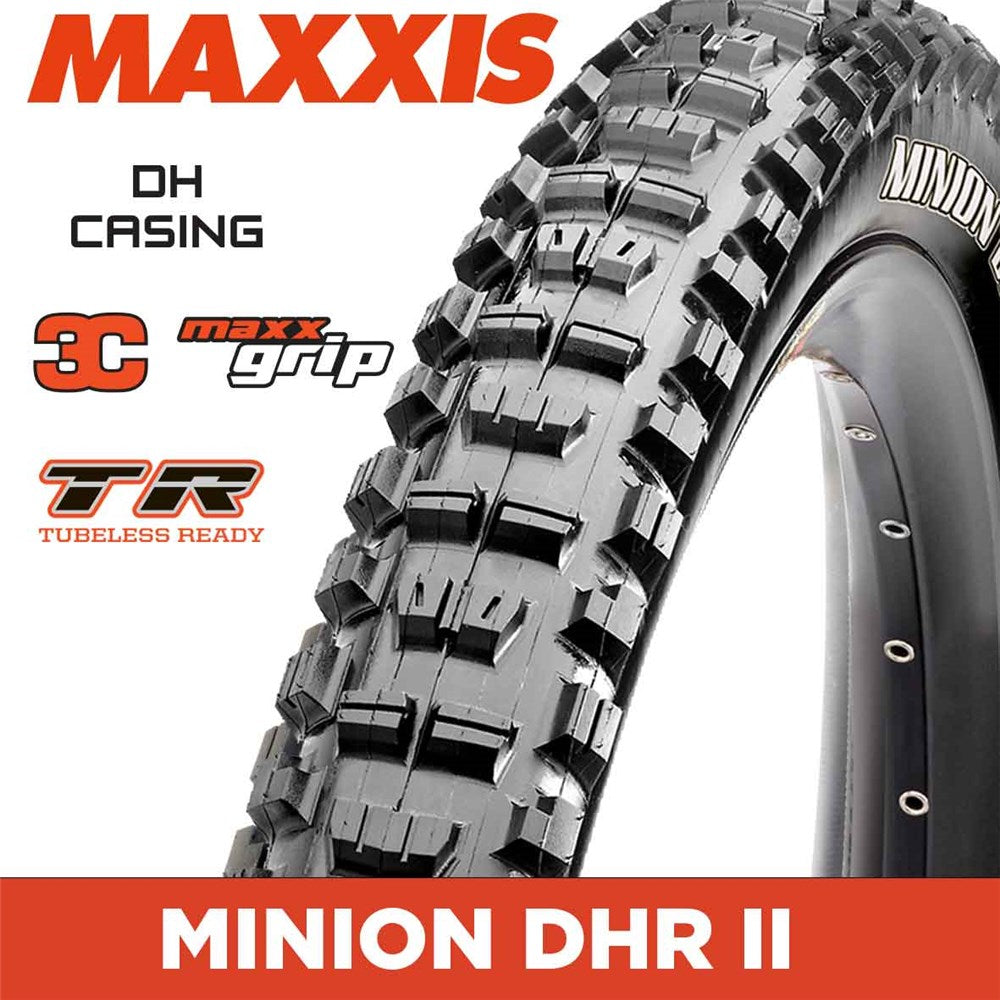 MAXXIS DOWNHILL - MINION DHR II - 27.5x2.50 - 3C MaxxGrip / DH / TR - Foldable 60X2 TPI E25