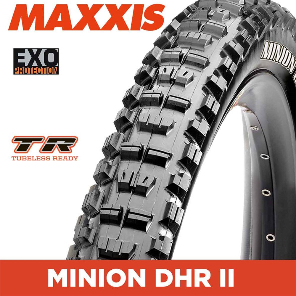 MAXXIS MOUNTAIN - MINION DHR II - 27.5X2.40 - EXO / TR - Foldable 60 TPI E25