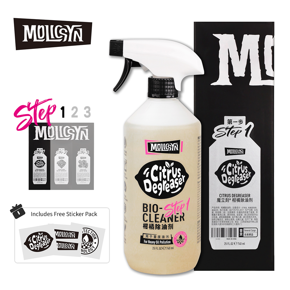 MolicSYN PRIME Step 1 Citrus Bio UltraClean Degreaser 740ML (Solvent Type)
