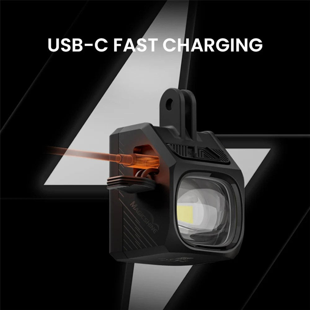 MAGICSHINE Front Light - EVO 1700 PRO Black - Undermount - Out-front Bar Mount - IPX6 USB-C