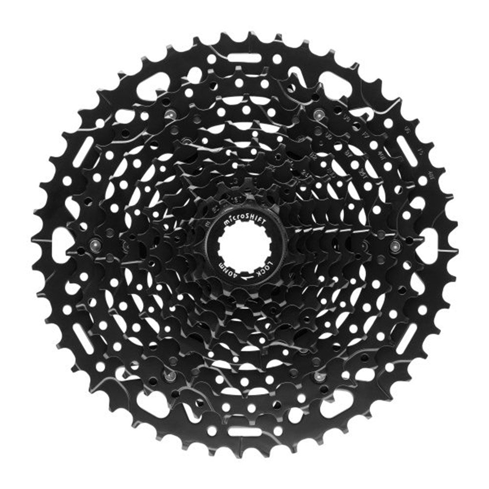 MICROSHIFT Cassette - ADVENT X CS-H104  E-Bike - 10 Speed 11-48T - Steel & Chromoly - Black