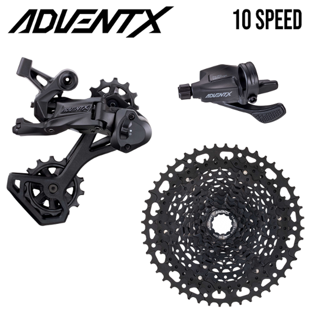 MICROSHIFT Groupset MTB - ADVENT X 1x10 11-48T Steel Alloy Cassette - Clutched Derailleur
