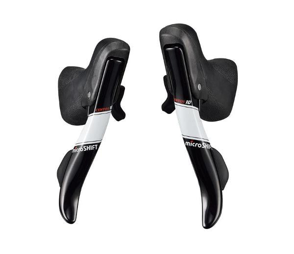 MICROSHIFT Drop Bar Shifter - CENTOS - 2x10 Speed - Internal Cable - Pair (New Shimano Tiagra 4700)