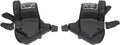MICROSHIFT Thumb Tap Shifter - MEZZO TS39 - 2x8 Speed - Pair (Shimano Mountain)