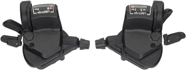 MICROSHIFT Thumb Tap Shifter - MEZZO TS39 - 2x8 Speed - Pair (Shimano Mountain)