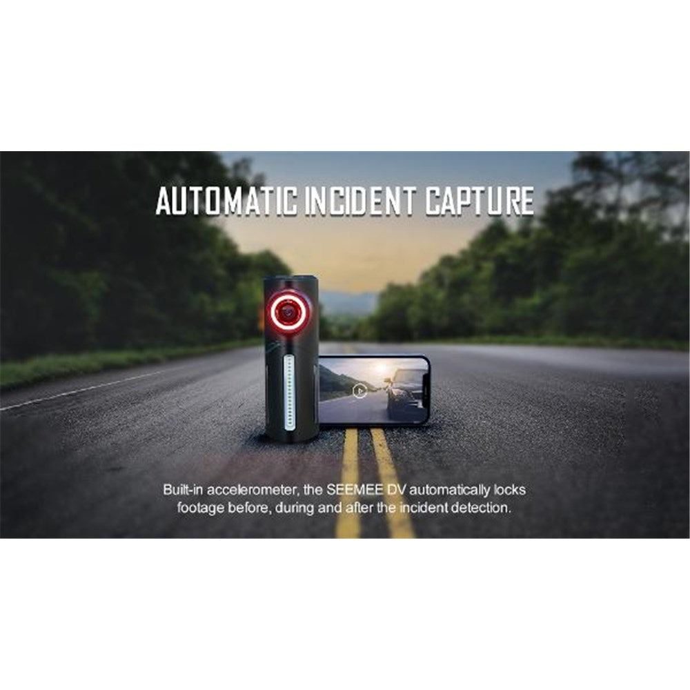 MAGICSHINE Rear Camera Light - SeeMee DV 1080P/30FPS - USB-C Charge - IPX6 - 110 HR Runtime