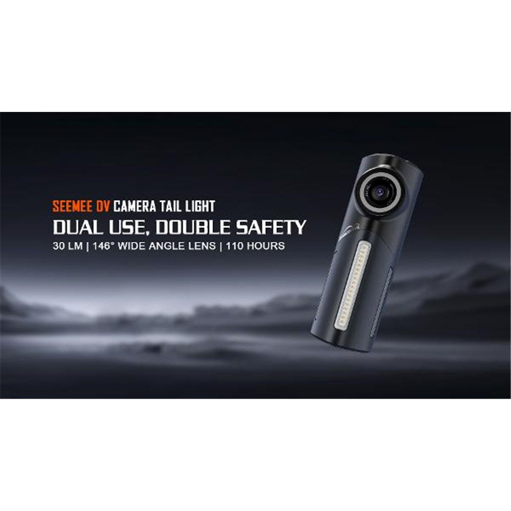 MAGICSHINE Rear Camera Light - SeeMee DV 1080P/30FPS - USB-C Charge - IPX6 - 110 HR Runtime