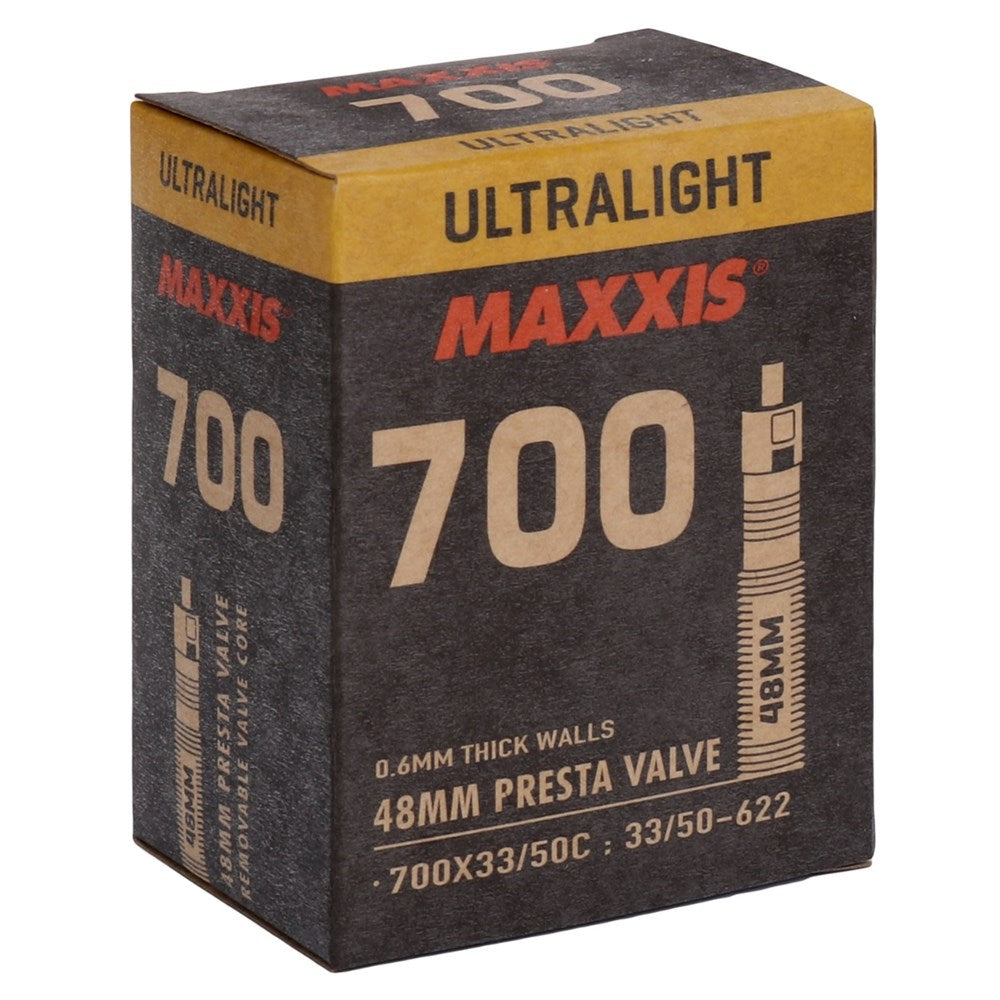 MAXXIS Tube - Ultralight 700 X 33/50 75g - PV48 Removable Presta Valve Core