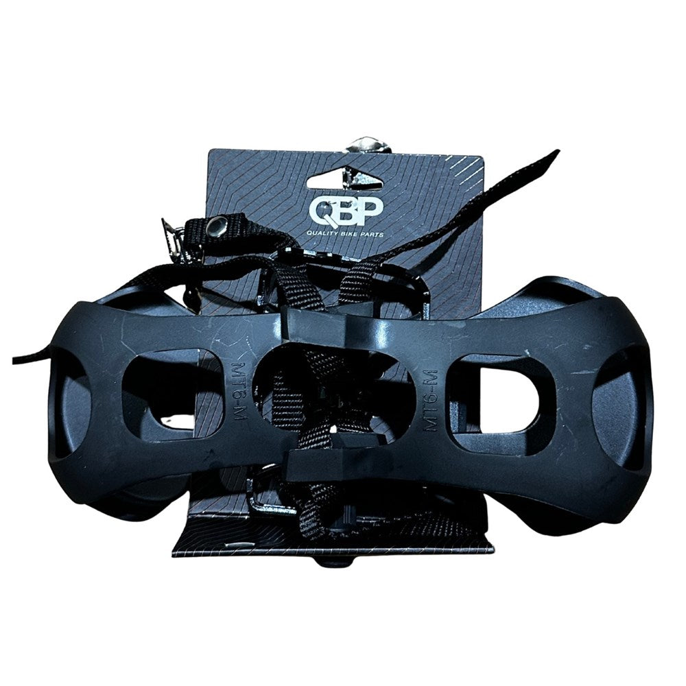 QBP Pedal Alloytrekking With Mt-6 Toe Clip And W-2 Strap - 9/16 - Silver/Black