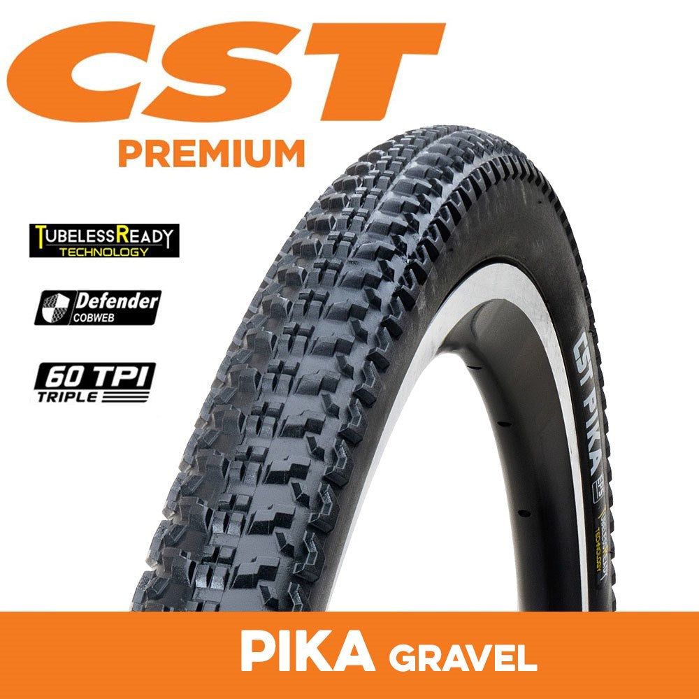 CST Tyre Pika - 700 x 45 - Folding 60 TPI - 579g - Dual Compound - Tubeless Ready - C1894