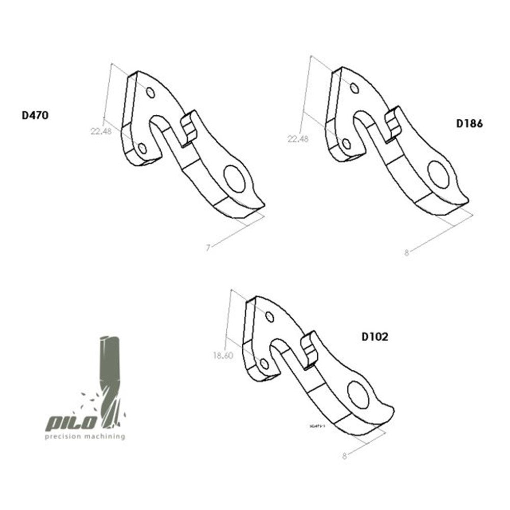 PILO Derailleur Hanger - D186 - Pinarello