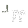 PILO Derailleur Hanger - D78 - Canyon  Focus / KSM / Marin / Merida / Orbea / Raleigh / Stevens