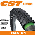 CST Tyre Preston - 29 x 2.35 - Wire 27 TPI - 1365g - Dual Compound - 120kg Load Rating - ESUV Ebike Rated - Defender EPS - Reflective Strip - CTC21
