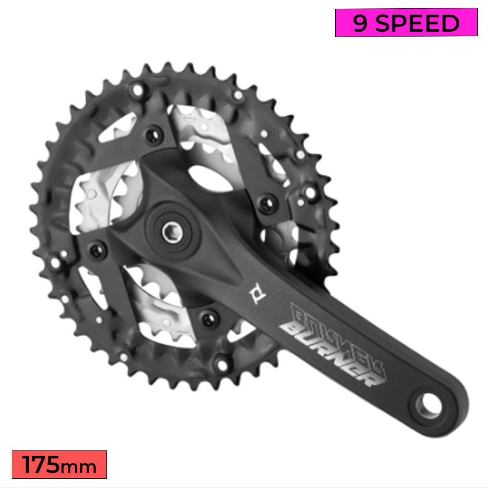 PROWHEEL Crankset MTB - Burner 401 3x9 Square Taper 113mm Axle - 175mm