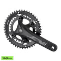 PROWHEEL JR Crankset - RPL-521 140mm - Non Boost - 48-32T 2x 9/10s - Square Taper 116mm Axle