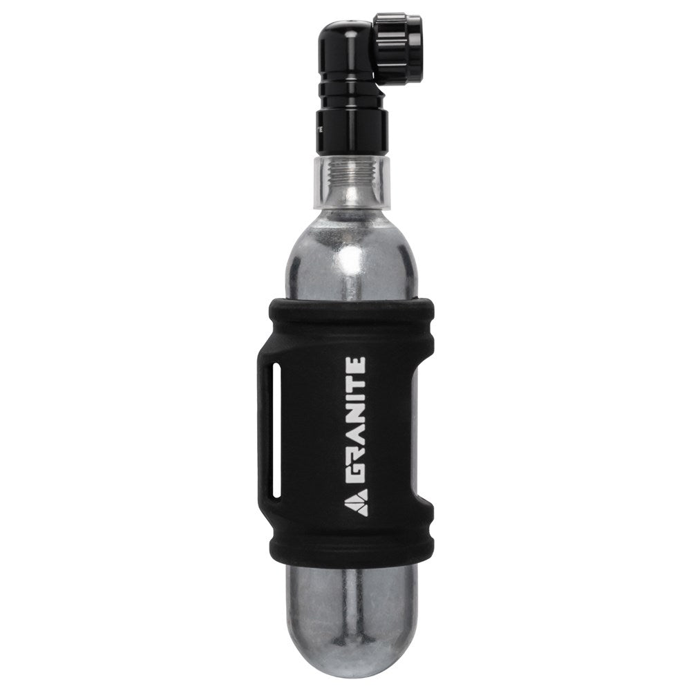 GRANITE PUNK - CNC CO2 inflator with silicone sleeve for 16g canister