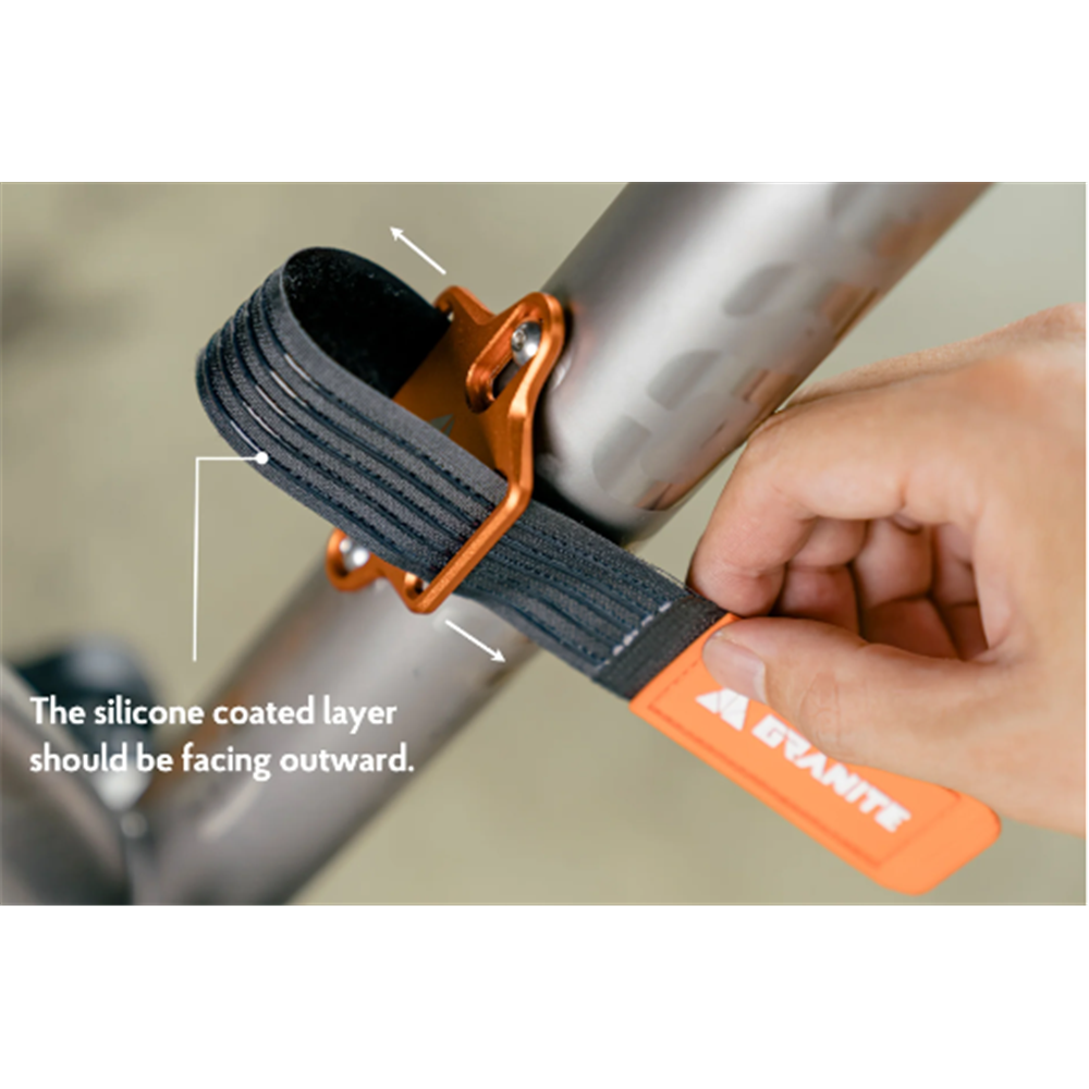GRANITE PORTALEDGE - Bottle cage mount strap system - Orange