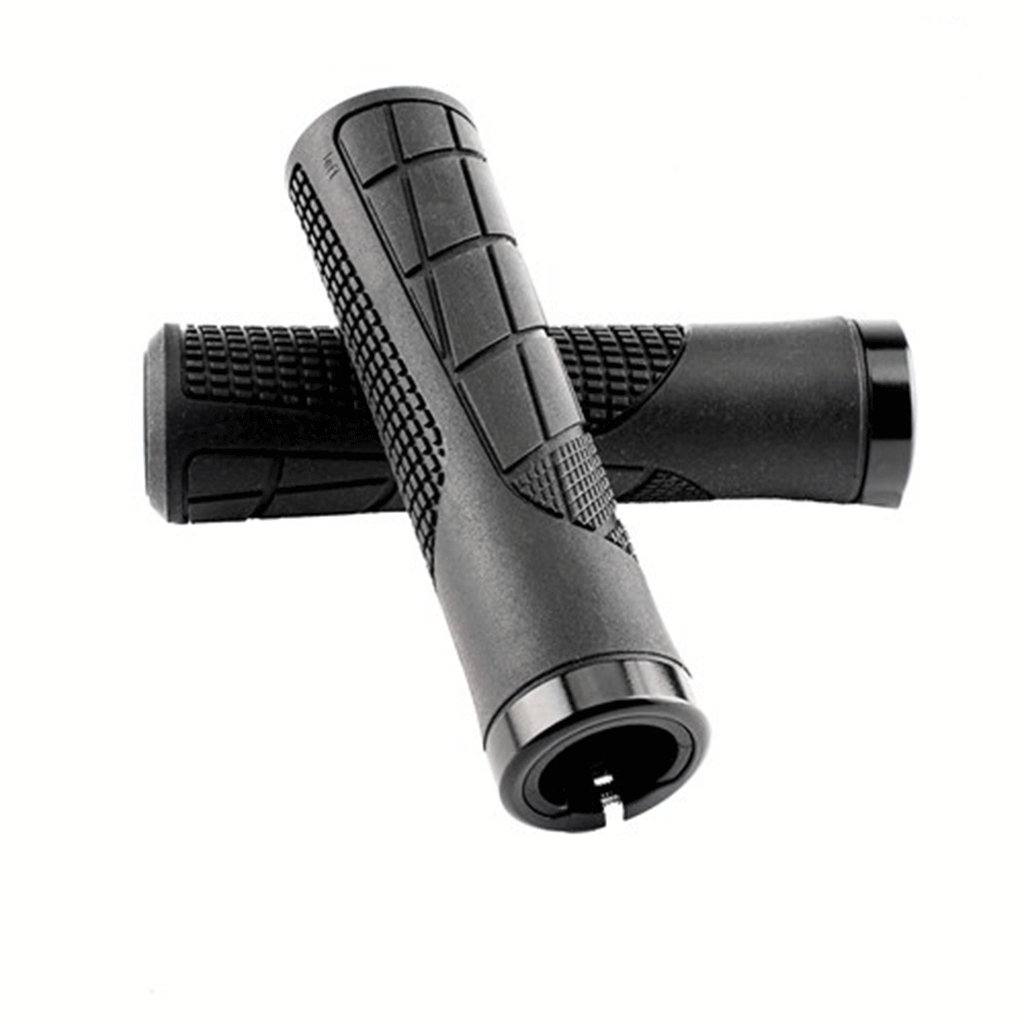 QBP MTB Lock On Grips - 130mm -  Black