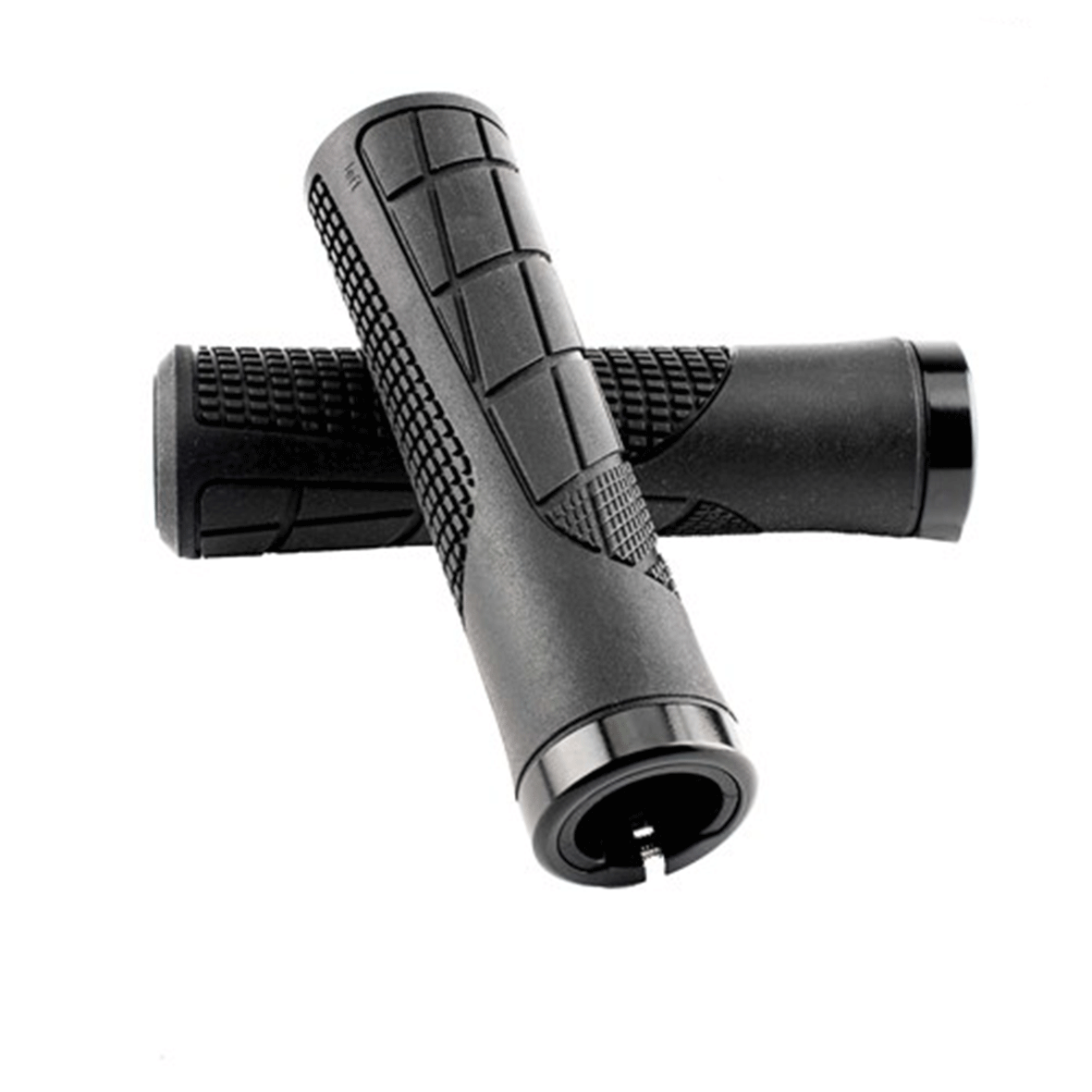 QBP MTB Lock On Grips - 130mm -  Black
