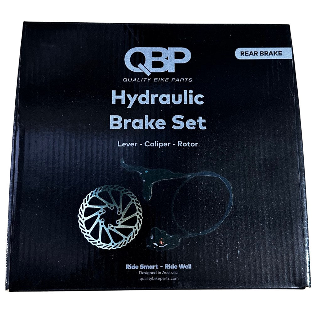 QBP RSX Hydraulic Brakes 2 Pot Rear 180cm with 160mm Rotor