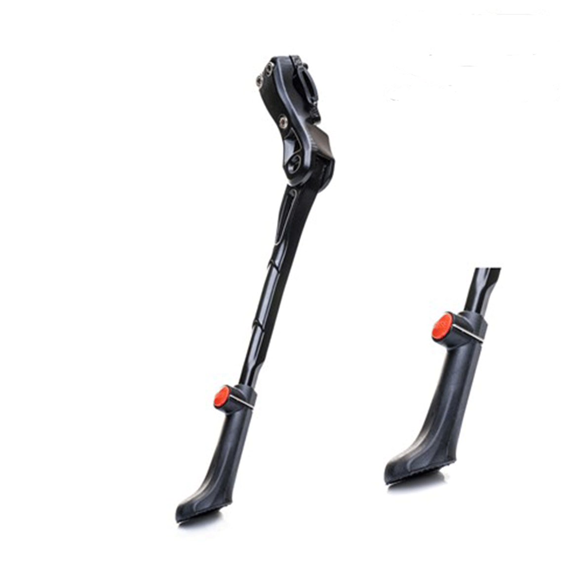 QBP Kickstand - Chainstay Clamp Mounted - Adjustable 24-29 Inch - Large Foot
