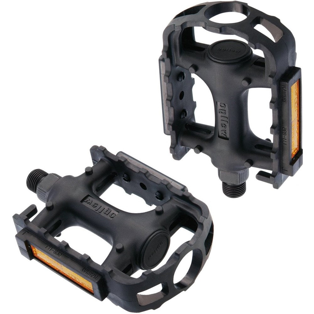 QBP Pedal - Plastic Mtb General Style - 9/16 - Black - Tw