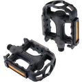 QBP Pedal - Plastic Mtb General Style - 9/16 - Black - Tw
